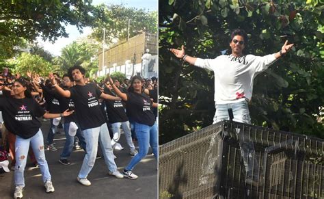 A Scene From Mannat: Shah Rukh Khan Surprises Fans Like This. See Pics ...