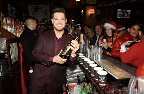 Michael Bublé Serves Fraser and Thompson Whiskey at Santacon