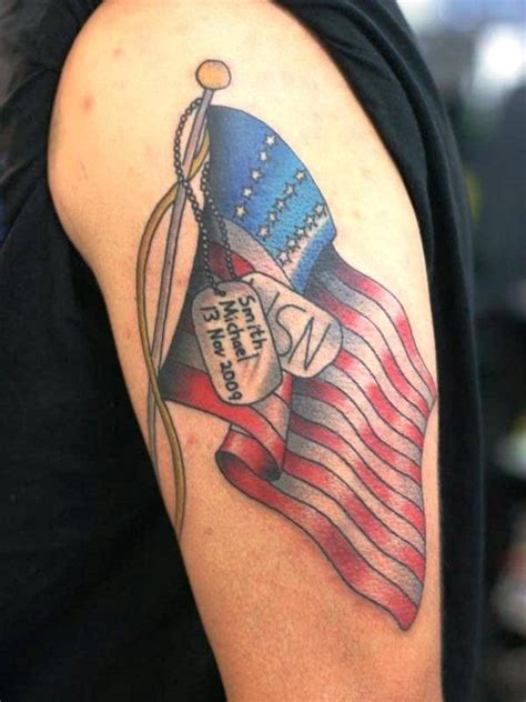 55 Heroic American Flag Tattoos