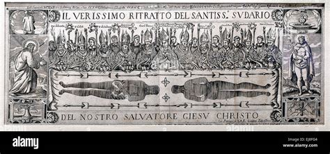 Italy Piedmont Turin Museum of the Shroud First depiction printing of ...