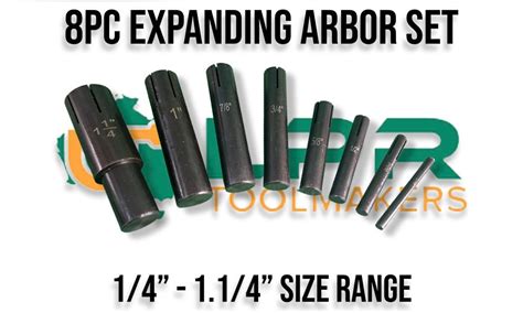 LPR Toolmakers - Expanding Arbor Set [1/4" - 1.1/4"]