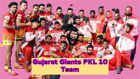 Gujarat Giants PKL 10 Team Players List 2023 - Full Squad List