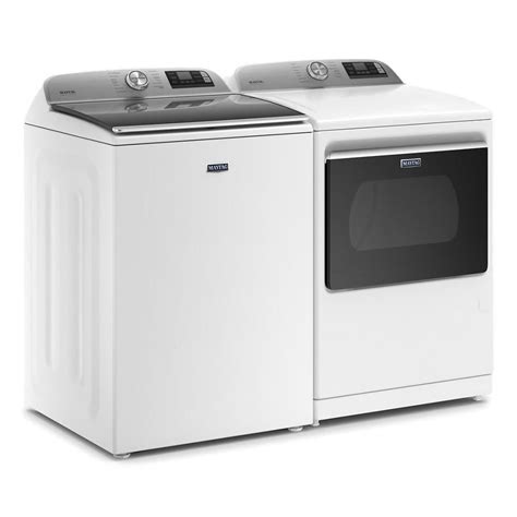 Shop Maytag Smart Capable High-Efficiency Top-Load Washer & Gas Dryer Set w/ Steam at Lowes.com