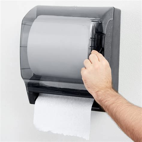 Black Roll Towel Dispenser with Lever