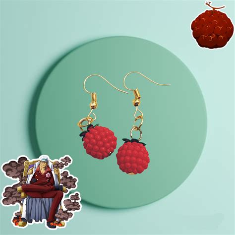 Mag Mag Magma Magu Magu Red Devil Fruit One Piece Anime Earrings Waifu ...