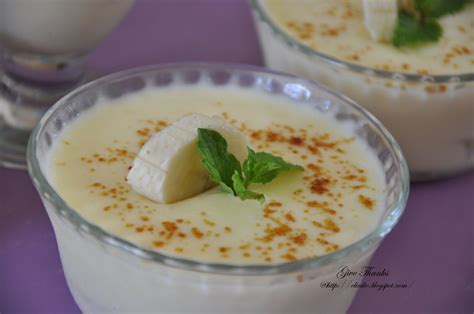 Give Thanks: Banana Custard Pudding