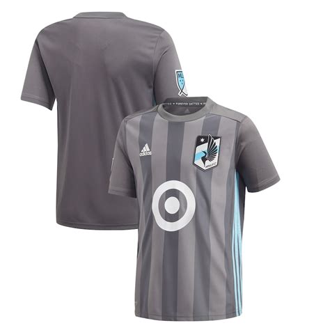 Youth Minnesota United FC adidas Gray 2018 Primary Replica Jersey