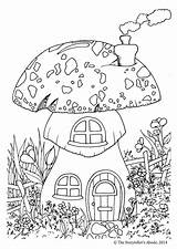 Enchanted Forest Coloring Page sketch template