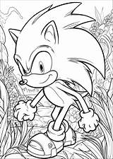 Sonic In The Jungle  Coloring Pages sketch template