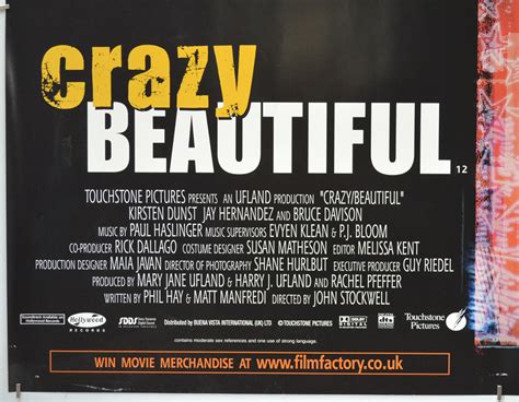 Crazy Beautiful - Original Movie Poster