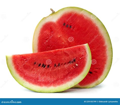 Watermelon and slice stock image. Image of vitamin, white - 229105799