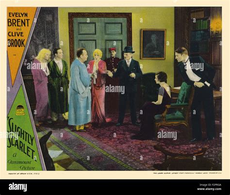 Slightly Scarlet (1930) - Movie Poster Stock Photo - Alamy