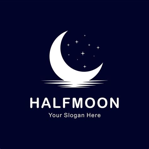 half moon logo 9108004 Vector Art at Vecteezy