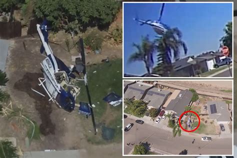 Video shows helicopter crashing into California neighborhood