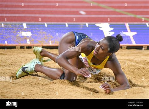 Khaddi Sagnia (Sweden). Long Jump women. European Championships Munich 2022 Stock Photo - Alamy