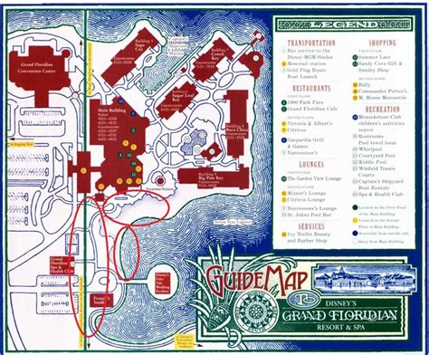 Grand Floridian Map - DVC Construction - Doctor Disney