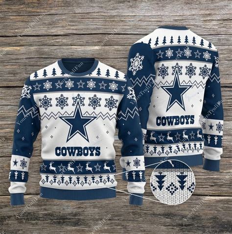 Dallas Cowboys Ugly Sweater Sweatshirt, NFL Cowboys Christmas Ugly Sweater - REVER LAVIE