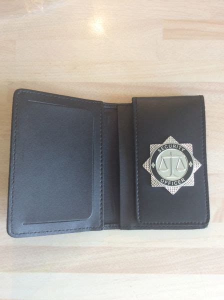 Security Officer ID card wallet -handcrafted | enforcement supplies.com