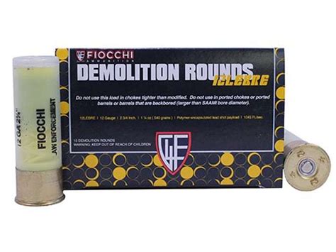 FIOCCHI BREACHING AMMO 12GA 2.75 IN 1 OZ 1045 FPS 10-RD , Southern ...