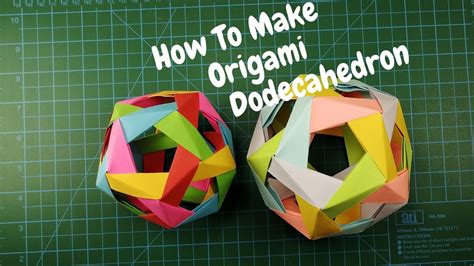 TUTORIAL: Dodecahedron Technical Origami - YouTube