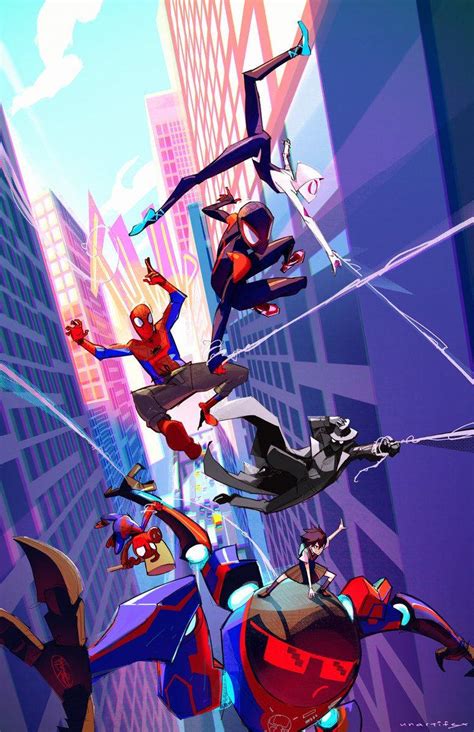 Download Spider Man Into The Spider Verse Comic Art Wallpaper ...