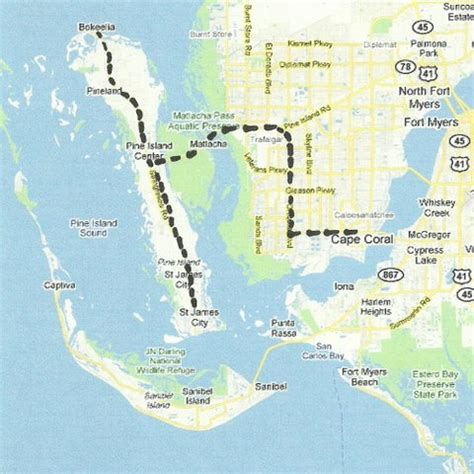 Pine Island Florida Map