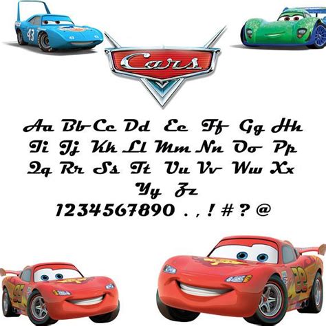 Cars font svgCars alphabet svgdxf for Print/Silhouette | Toy car, Car cake, Etsy