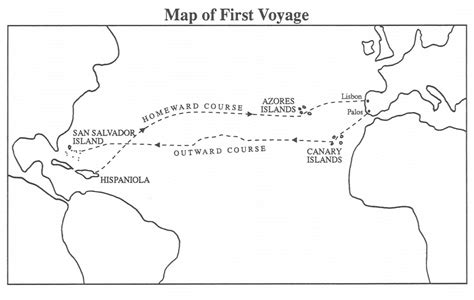 Christopher Columbus Maps Of His Voyages