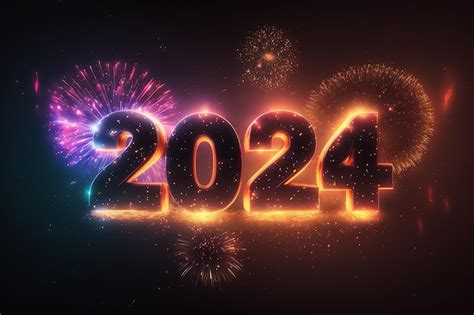 Premium Photo | Happy New Year Celebration 2024 Sparkles Banner