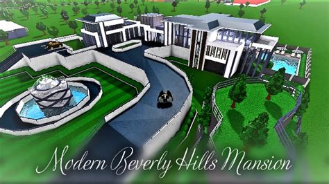 Roblox Bloxburg Beverly Hills Modern Mini Mansion House Build | My XXX Hot Girl