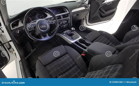 Audi A4 Avant 2013 Exterior Interior Editorial Photo - Image of info ...