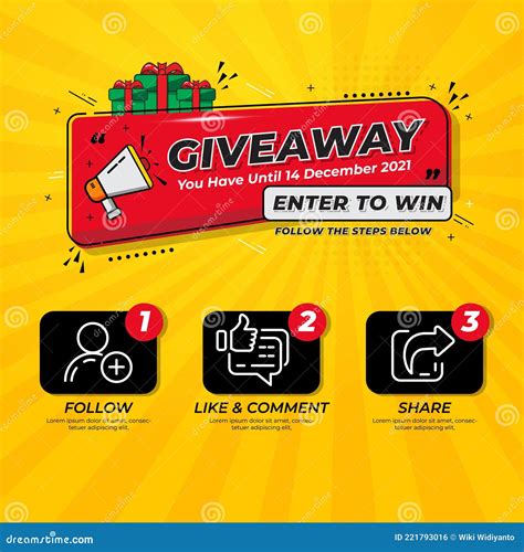 Giveaway Contest for Social Media Feed. Template Giveaway Prize Win ...