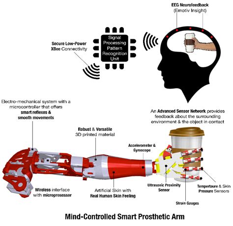 Mind-controlled smart prosthetic arm architecture | Download Scientific Diagram