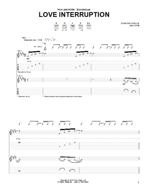 Love Interruption by Jack White - Guitar Tab - Guitar Instructor