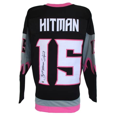 Bret Hart Signed WWE "Calgary Hitmen" Jersey (SI COA) | Pristine Auction