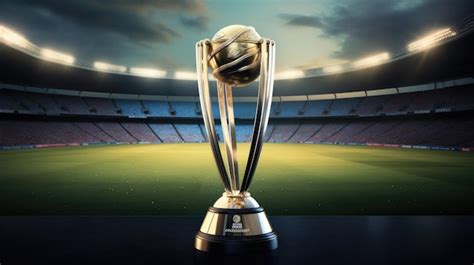 Premium AI Image | ICC World cup trophy