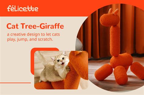 Felicette Unique Designed Giraffe Cat Tree | Indiegogo