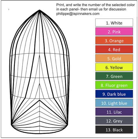 symmetrical spinnaker custom colors M | iSpinnakers