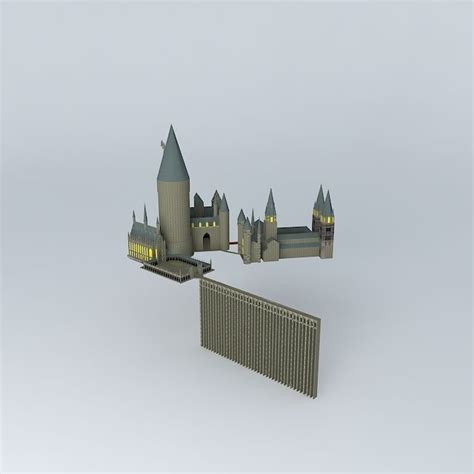 Hogwarts Castle free 3D Model MAX OBJ 3DS FBX STL DAE | CGTrader.com