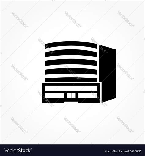 Building icon mall sign Royalty Free Vector Image