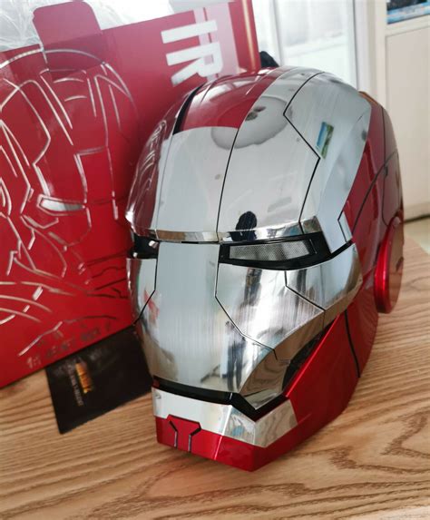 AUTOKING Iron Man MK5 Helmet Voice-controlled 1:1 Wearable Cosplay Prop Stocked | eBay