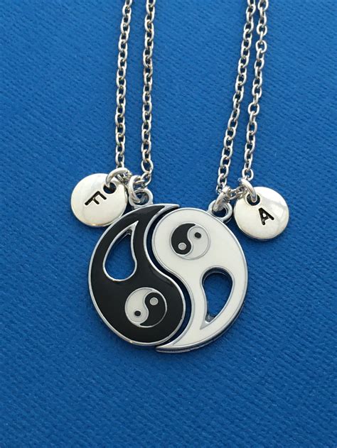 Personalised Yin Yang Necklaces Ying Yang Jewelry Gift for | Etsy