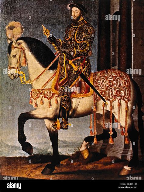 Francis I (1494-1547), King of France (1515-47), Portrait on Horse by ...