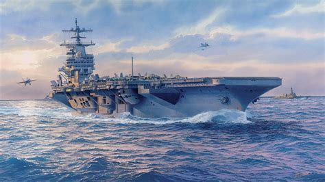 Wallpaper Aircraft Carrier Warship U S Navy Sunset Se - vrogue.co