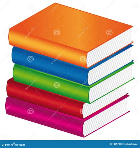 Colorful books stock vector. Illustration of college - 14557963