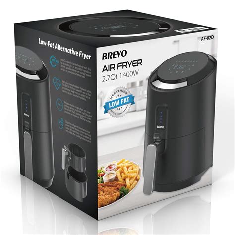 BREVO Digital Automatic Air Fryer – Oil-Free Food Cooking Appliance