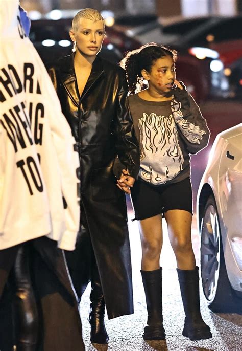 Kanye West’s daughter North holds hands with his wife Bianca Censori at rapper’s 46th birthday ...