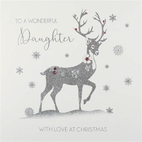 To a Wonderful Daughter – Handmade Christmas Card / IC28 – Tilt Art