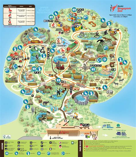 Singapore Zoo Map With Images Zoo Map Singapore Zoo Singapore Map ...