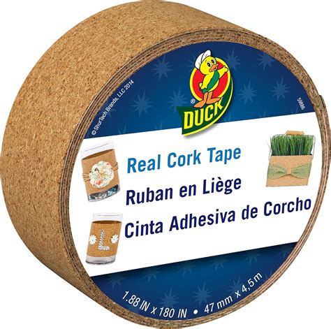 Duck Brand Real Cork Tape, 1.88-Inch x 5-Yard Roll, Single Roll (284879 ...